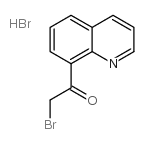 8-(2-溴代乙酰基)喹啉氢溴酸盐结构式