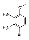 3-bromo-6-Methoxybenzene-1,2-diamine结构式