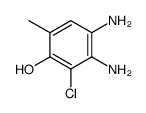 o-Cresol,4,5-diamino-6-chloro- (2CI) structure