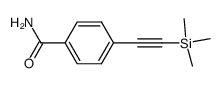 4-((trimethylsilyl)ethynyl)benzamide Structure