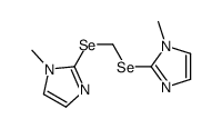 1-methyl-2-[(1-methylimidazol-2-yl)selanylmethylselanyl]imidazole结构式