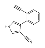 4-(2-ethynylphenyl)-1H-pyrrole-3-carbonitrile Structure