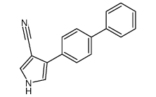 4-(4-phenylphenyl)-1H-pyrrole-3-carbonitrile结构式