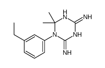 1-(3-ethylphenyl)-6,6-dimethyl-1,3,5-triazine-2,4-diamine Structure