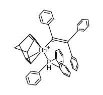 [Rh(2,5-norbornadiene){C(Ph)=CPh2}(PPh3)] Structure