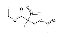 ethyl 3-acetyloxy-2-methyl-2-nitropropanoate Structure