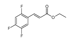 (E)-ethyl 3-(2,4,5-trifluorophenyl) acrylate Structure