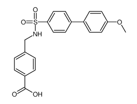 4-(4′-甲氧基-4-双苯基磺酰胺甲基)苯甲酸结构式