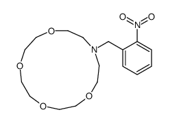 13-[(2-nitrophenyl)methyl]-1,4,7,10-tetraoxa-13-azacyclopentadecane Structure
