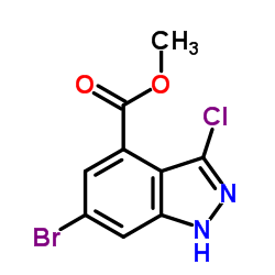 Methyl 6-bromo-3-chloro-1H-indazole-4-carboxylate图片