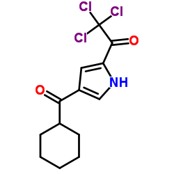 2,2,2-TRICHLORO-1-[4-(CYCLOHEXYLCARBONYL)-1H-PYRROL-2-YL]-1-ETHANONE Structure