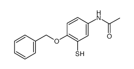 2-Benzyloxy-5-acetaminobenzenethiol结构式