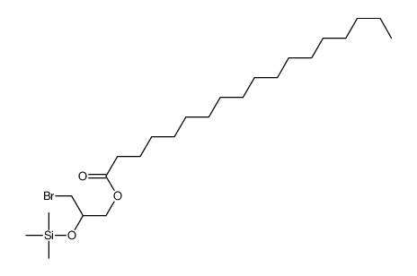 (3-bromo-2-trimethylsilyloxypropyl) octadecanoate结构式