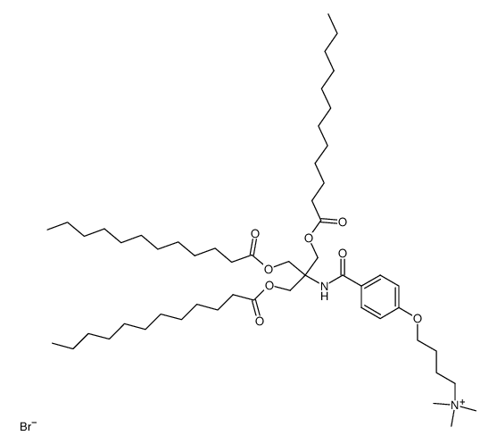 O,O',O''-tridodecanoyl-N-tris(hydroxymethyl)aminomethane bromide结构式