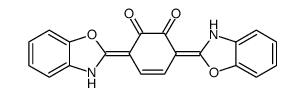 3,6-bis(3H-1,3-benzoxazol-2-ylidene)cyclohex-4-ene-1,2-dione结构式