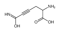 2,6-Diamino-6-oxo-4-hexynoic acid结构式