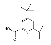 4,6-ditert-butylpyridine-2-carboxylic acid结构式