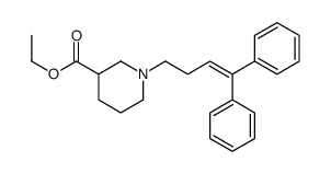 ethyl 1-(4,4-diphenylbut-3-enyl)piperidine-3-carboxylate结构式