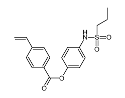 [4-(propylsulfonylamino)phenyl] 4-ethenylbenzoate Structure