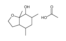 acetic acid,4,6,7a-trimethyl-3,3a,4,5,6,7-hexahydro-2H-1-benzofuran-7-ol Structure