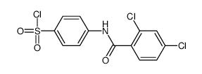 4-[(2,4-dichlorobenzoyl)amino]benzenesulfonyl chloride Structure