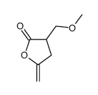 3-(methoxymethyl)-5-methylideneoxolan-2-one结构式