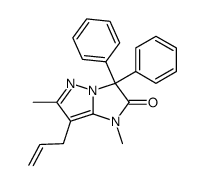 7-Allyl-1,6-dimethyl-3,3-diphenyl-1H-imidazo[1,2-b]pyrazol-2-one Structure