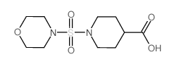 1-(morpholin-4-ylsulfonyl)piperidine-4-carboxylic acid structure