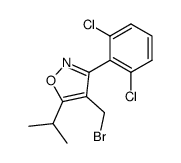 3-(2,6-dichlorophenyl)-4-bromomethyl-5-isopropylisozaxole Structure