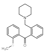 2-PIPERIDINOMETHYL-2'-THIOMETHYLBENZOPHENONE结构式