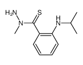 2-Isopropylamino-thiobenzoic acid N-methyl-hydrazide Structure