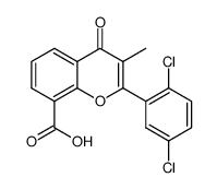 2',5'-dichloro-3-methylflavone-8-carboxylic acid结构式