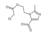 2-(2-methyl-5-nitroimidazol-1-yl)ethyl 2-chloroacetate结构式