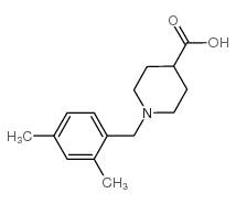 1-(2,4-dimethylbenzyl)piperidine-4-carboxylic acid结构式