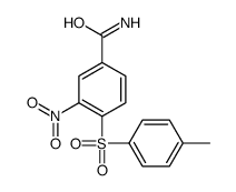 4-(4-methylphenyl)sulfonyl-3-nitrobenzamide Structure
