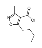 4-Isoxazolecarbonyl chloride, 5-butyl-3-methyl- (7CI) Structure