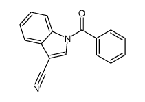 1-benzoyl-3-cyanoindole结构式