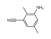 3-氨基-2,5-二甲基苄腈结构式