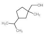 Cyclopentanemethanol,1-methyl-3-(1-methylethyl)-结构式