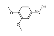 [7-13C]-3,4-dimethoxybenzyl alcohol Structure