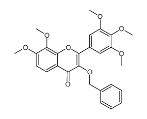 3-Benzyloxy-7,8,3',4',5'-pentamethoxy-flavon Structure