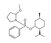 menthyl phenyl(2-methoxypyrrolidin-1-yl)phosphonate结构式