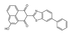 5-hydroxy-2-(6-phenyl-1,3-benzothiazol-2-yl)phenalene-1,3-dione Structure
