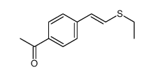 1-[4-(2-ethylsulfanylethenyl)phenyl]ethanone Structure