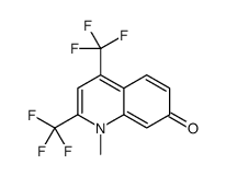 1-methyl-2,4-bis(trifluoromethyl)quinolin-7-one结构式