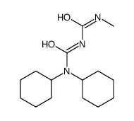 1,1-dicyclohexyl-3-(methylcarbamoyl)urea Structure