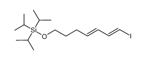 (((4E,6E)-7-iodohepta-4,6-dien-1-yl)oxy)triisopropylsilane Structure