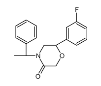 (6S)-6-(3-fluorophenyl)-4-[(1R)-1-phenylethyl]morpholin-3-one Structure