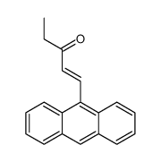 1-anthracen-9-ylpent-1-en-3-one结构式