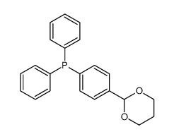 [4-(1,3-dioxan-2-yl)phenyl]-diphenylphosphane Structure